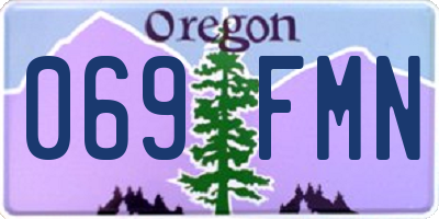 OR license plate 069FMN
