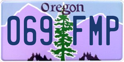 OR license plate 069FMP
