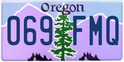 OR license plate 069FMQ