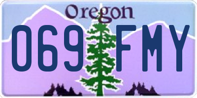 OR license plate 069FMY
