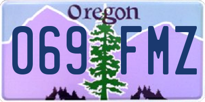 OR license plate 069FMZ