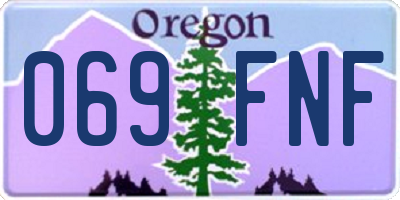 OR license plate 069FNF