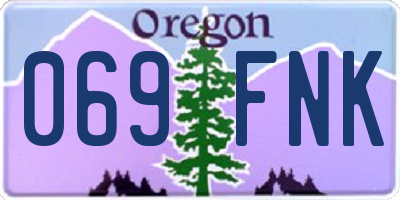 OR license plate 069FNK