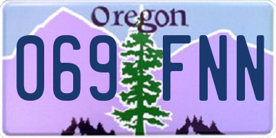 OR license plate 069FNN