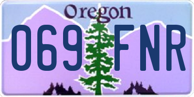 OR license plate 069FNR