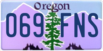 OR license plate 069FNS