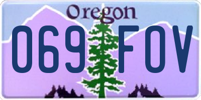 OR license plate 069FOV