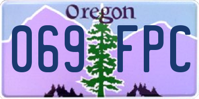 OR license plate 069FPC