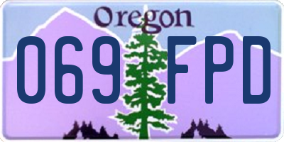 OR license plate 069FPD