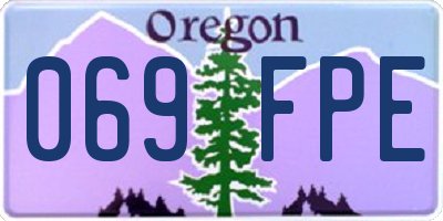 OR license plate 069FPE