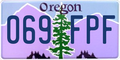 OR license plate 069FPF