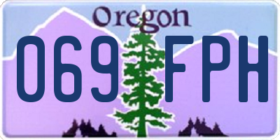 OR license plate 069FPH