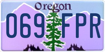 OR license plate 069FPR