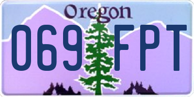 OR license plate 069FPT