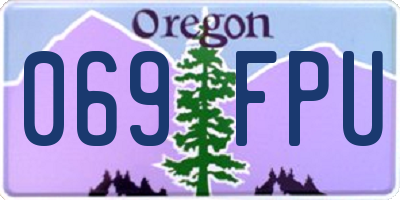 OR license plate 069FPU
