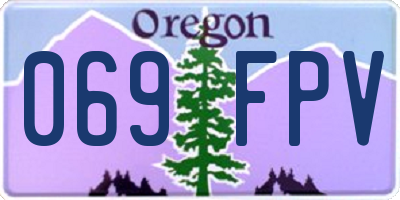 OR license plate 069FPV
