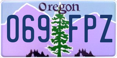 OR license plate 069FPZ