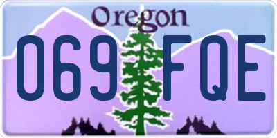 OR license plate 069FQE