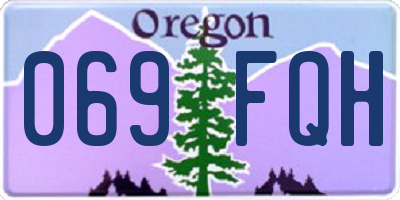 OR license plate 069FQH