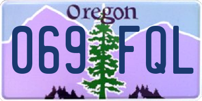 OR license plate 069FQL