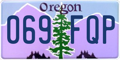OR license plate 069FQP