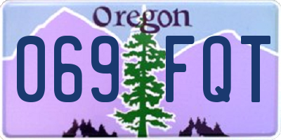 OR license plate 069FQT