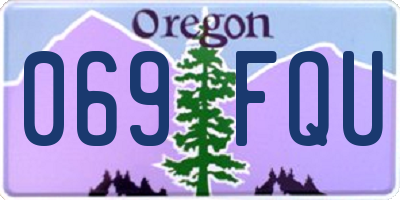 OR license plate 069FQU