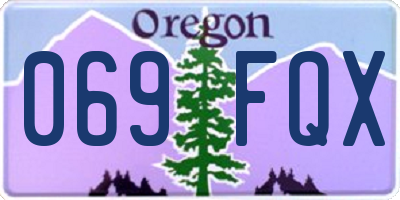 OR license plate 069FQX