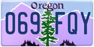 OR license plate 069FQY