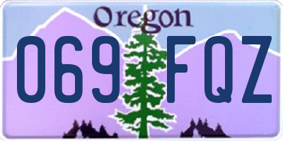 OR license plate 069FQZ