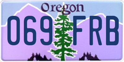 OR license plate 069FRB