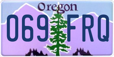 OR license plate 069FRQ