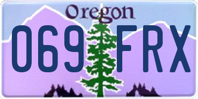 OR license plate 069FRX