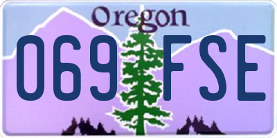 OR license plate 069FSE