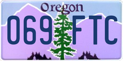 OR license plate 069FTC
