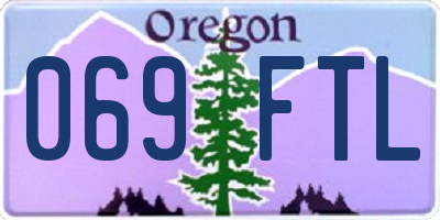OR license plate 069FTL