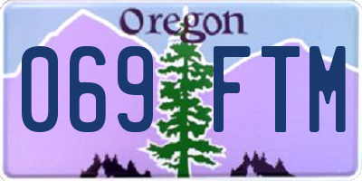 OR license plate 069FTM