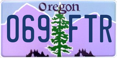 OR license plate 069FTR