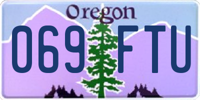 OR license plate 069FTU