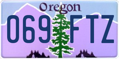 OR license plate 069FTZ