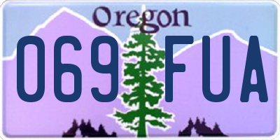 OR license plate 069FUA