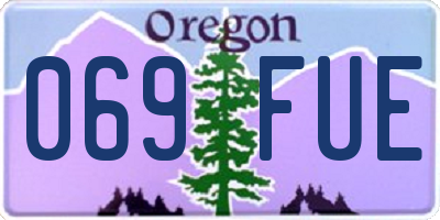 OR license plate 069FUE