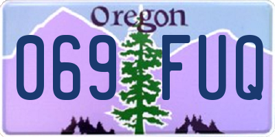 OR license plate 069FUQ