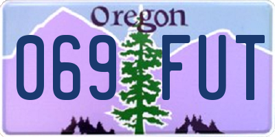 OR license plate 069FUT