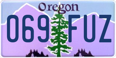 OR license plate 069FUZ