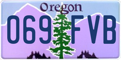 OR license plate 069FVB