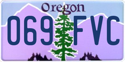 OR license plate 069FVC