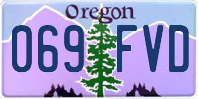 OR license plate 069FVD