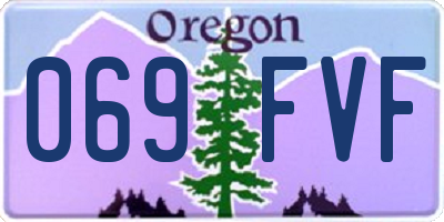 OR license plate 069FVF