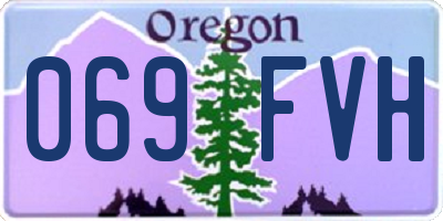 OR license plate 069FVH